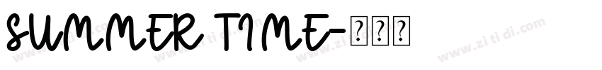 SUMMER TIME字体转换